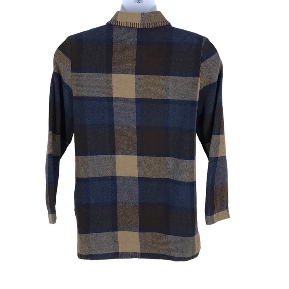 Willow Ridge Plaid Wool Blend Button Down Shacket Size 10 Vintage 1980's - Picture 11 of 11